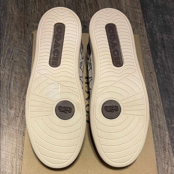 Men’s Coach Signature Logo Jacquard Sneakers Size 10 - Picture 5 of 6